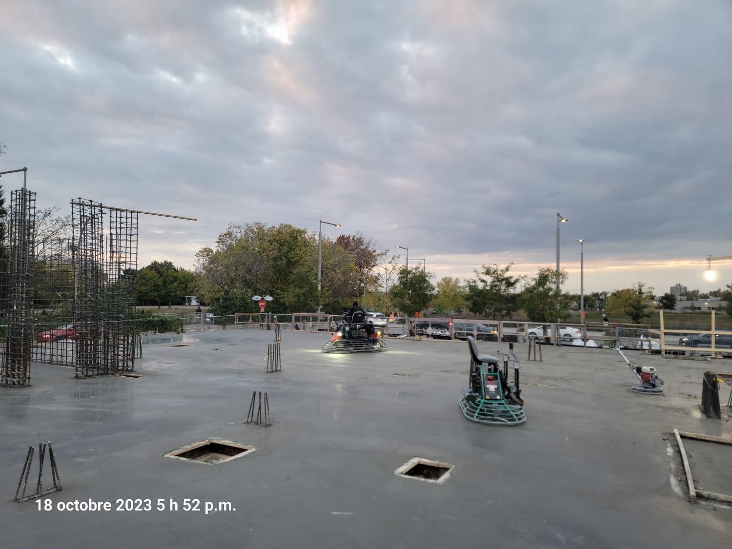 Réparation de plancher de béton